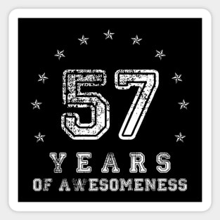 Vintage 57 years of awesomeness Sticker